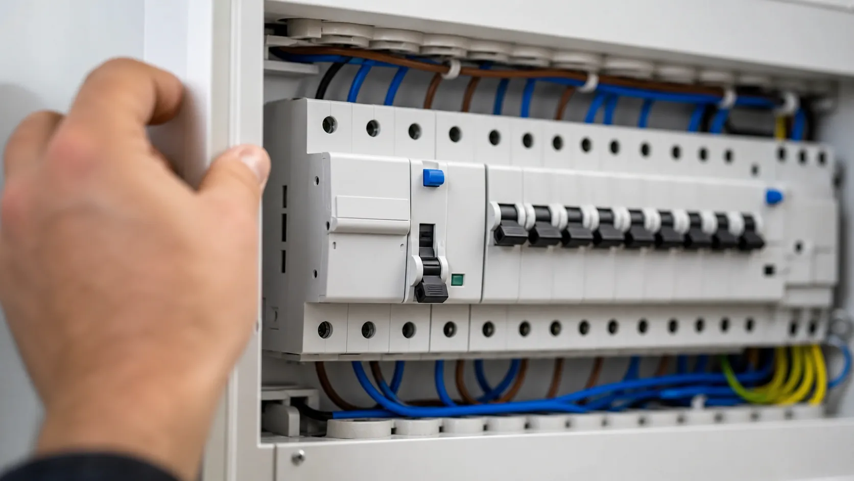 Cuadro eléctrico con diferencial bajado