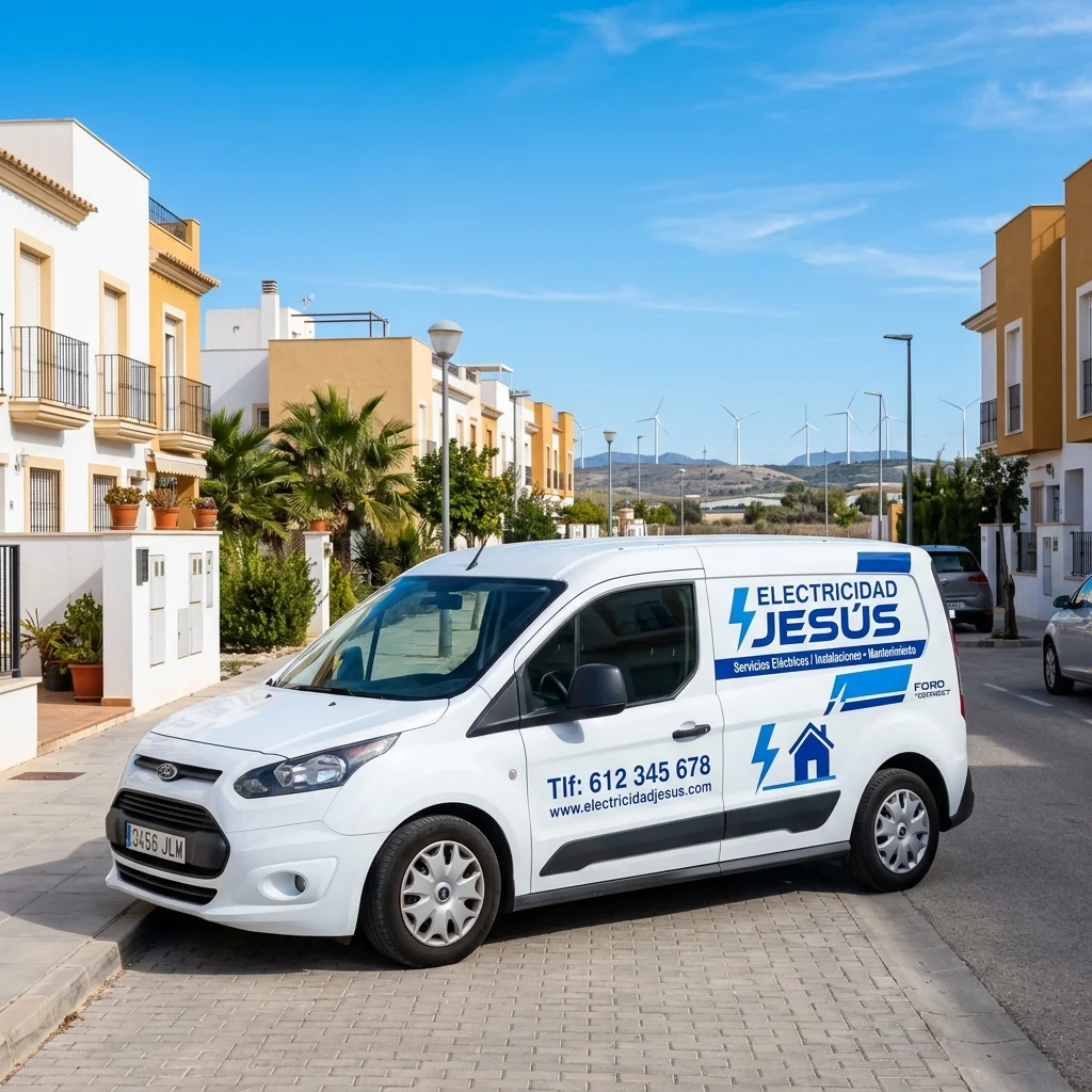 Furgoneta Peugeot Partner de Electricidad Jesús en Los Yébenes
